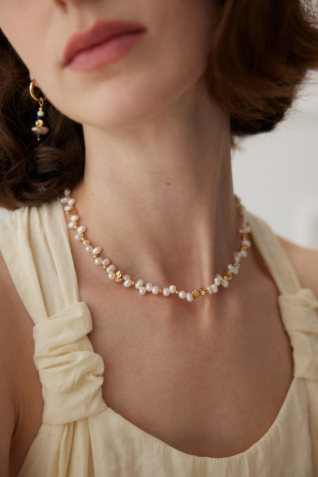 Museette Jewelry Twist & Pearl Necklace