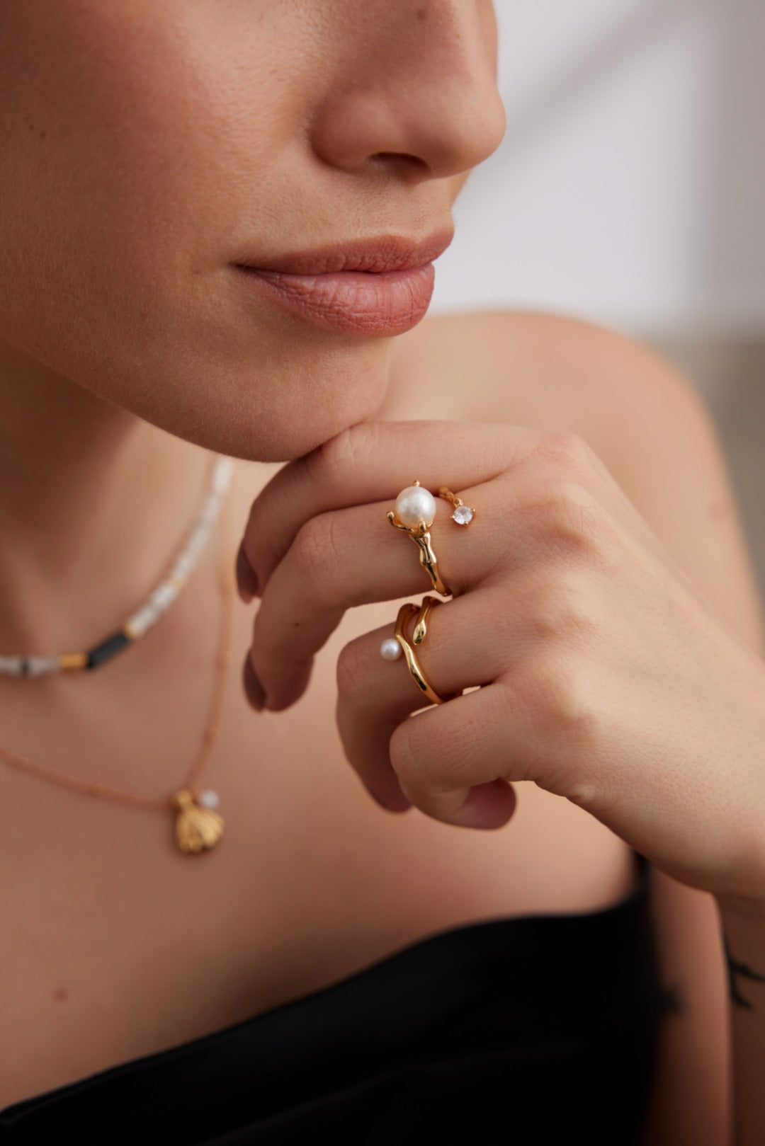 Museette Jewelry Lune Curve Ring