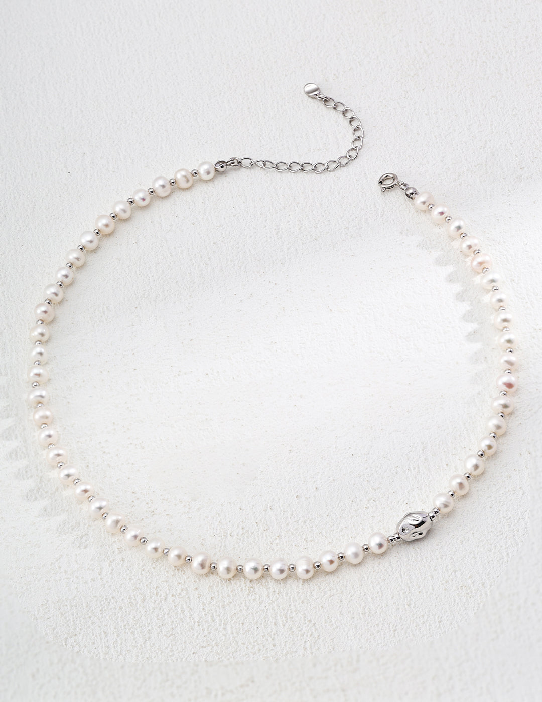 Museette Jewelry Timeless Pearl Necklace Sterling Silver