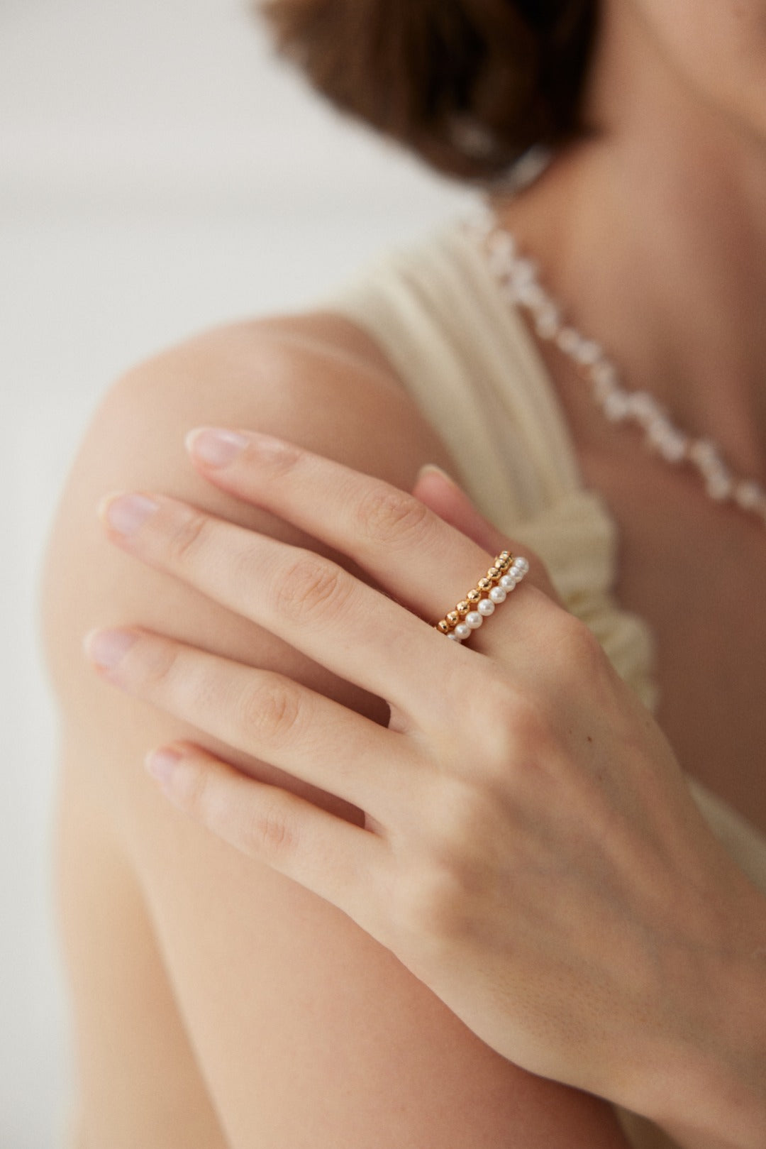 Museette Jewelry Dot Dot Pearl Ring