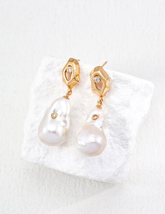 Museette Jewelry Baroque Pearl Earrings