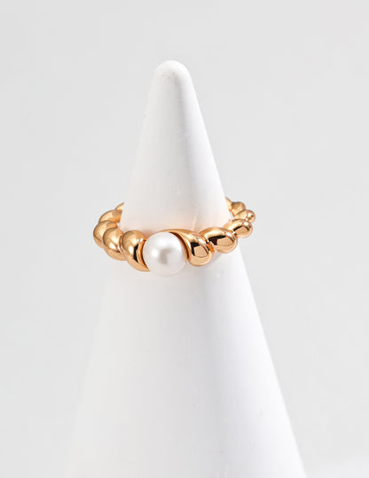 Museette Jewelry Cloudline Ring Vintage Gold 3.0