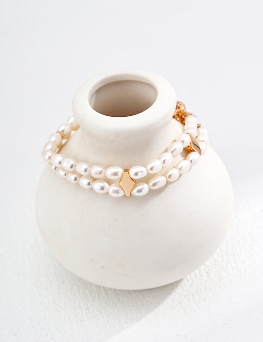 Museette Jewelry Layered Pearl Bracelet