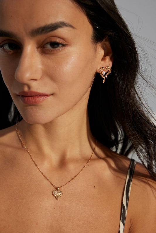Museette Jewelry Heartlight Pearl Errings