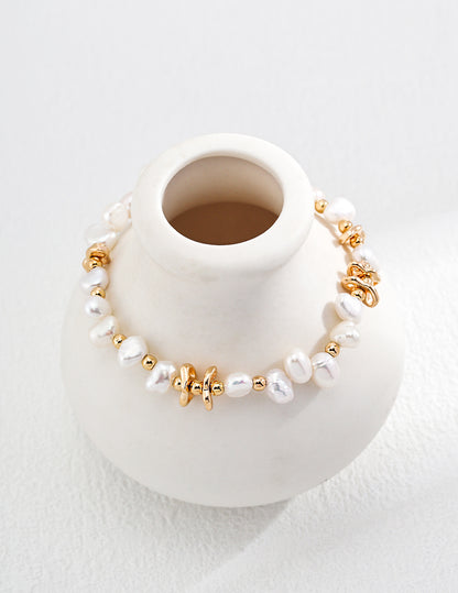 Museette Jewelry Twist & Pearl Bracelet