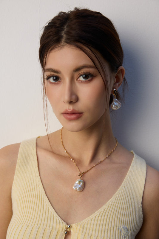 Museette Jewelry Baroque Pearl Earrings