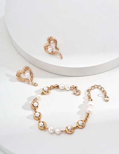 Museette Jewelry Heartlight Pearl Errings