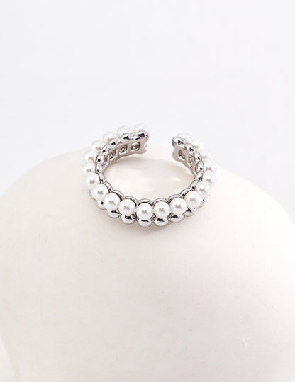 Museette Jewelry Dot Dot Pearl Ring Sterling Silver 3.0